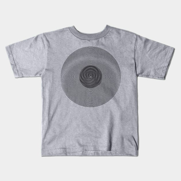 Vinyl Record DJ! Kids T-Shirt by ddtk